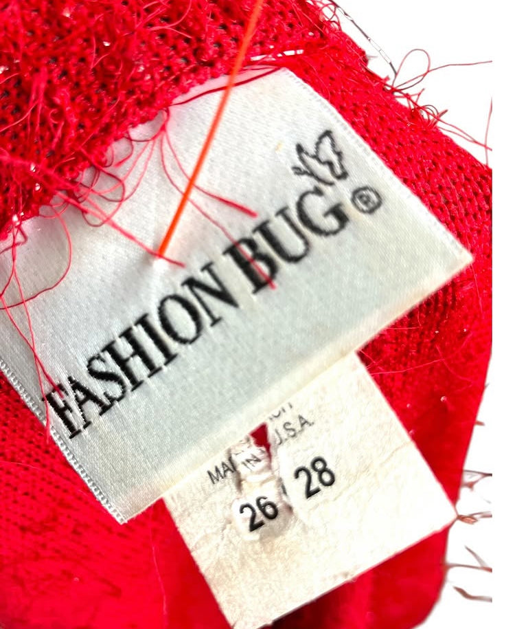 Vintage Y2K Red Bold Sweater