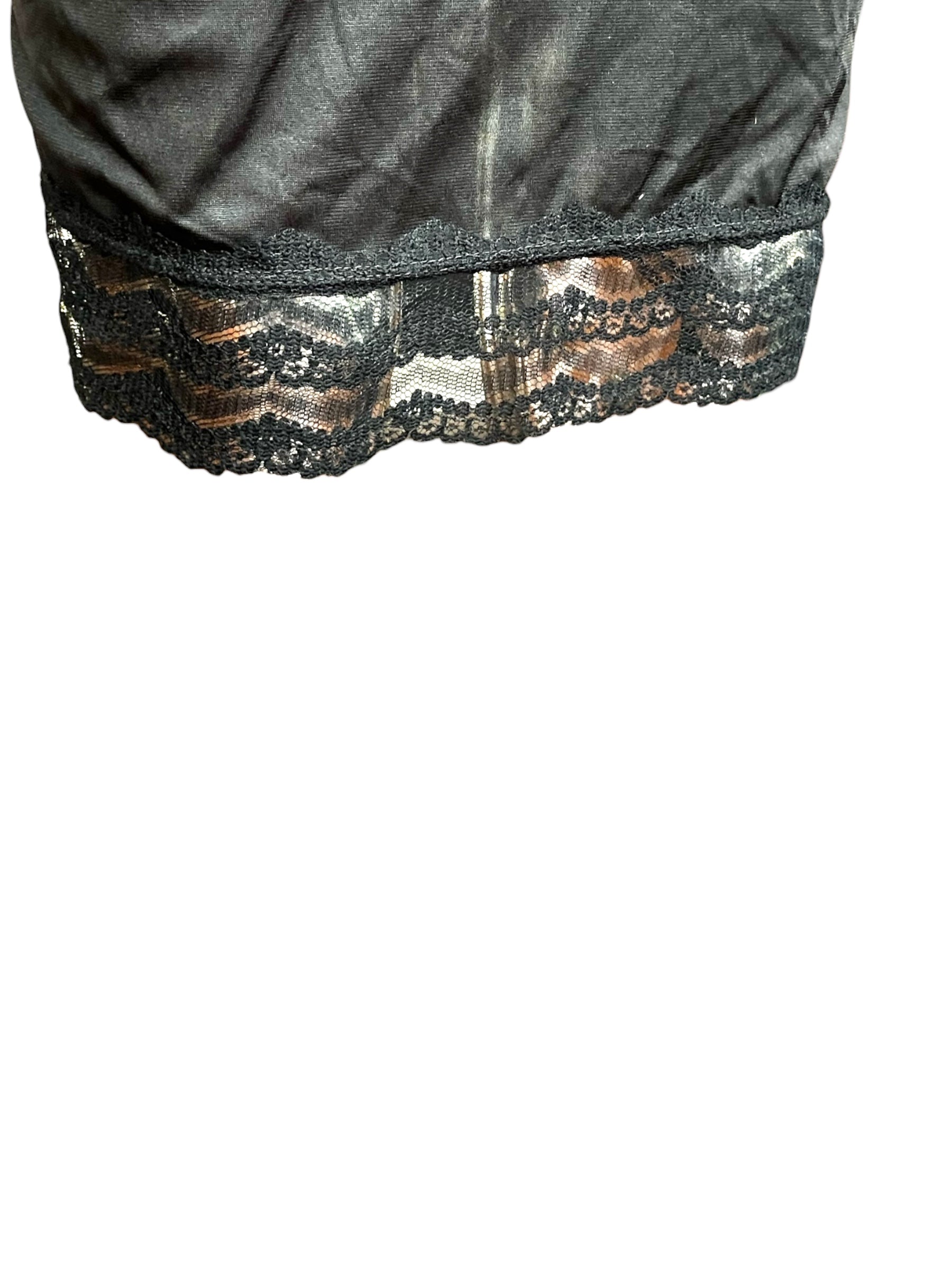 Vintage 1970s Backless Lace Slip