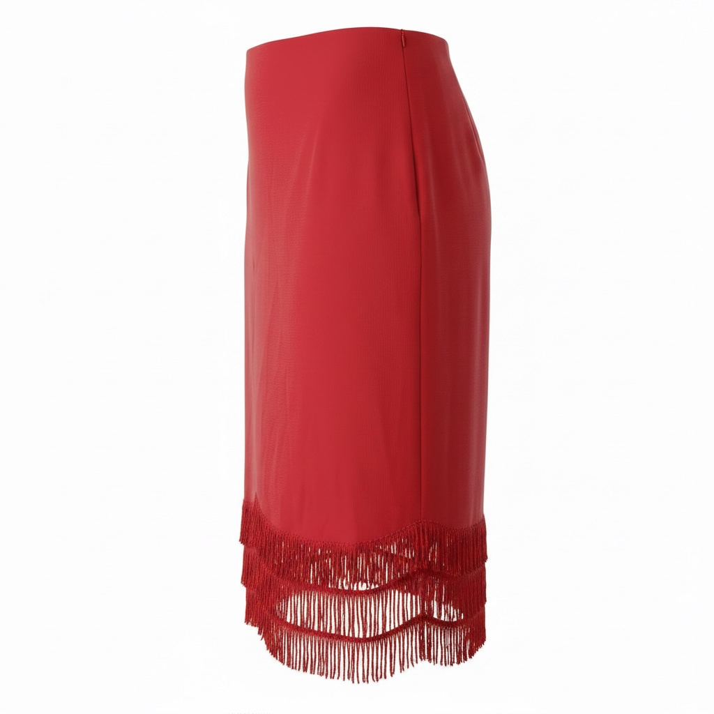 Vintage 1960s Fringe Slip Skirt