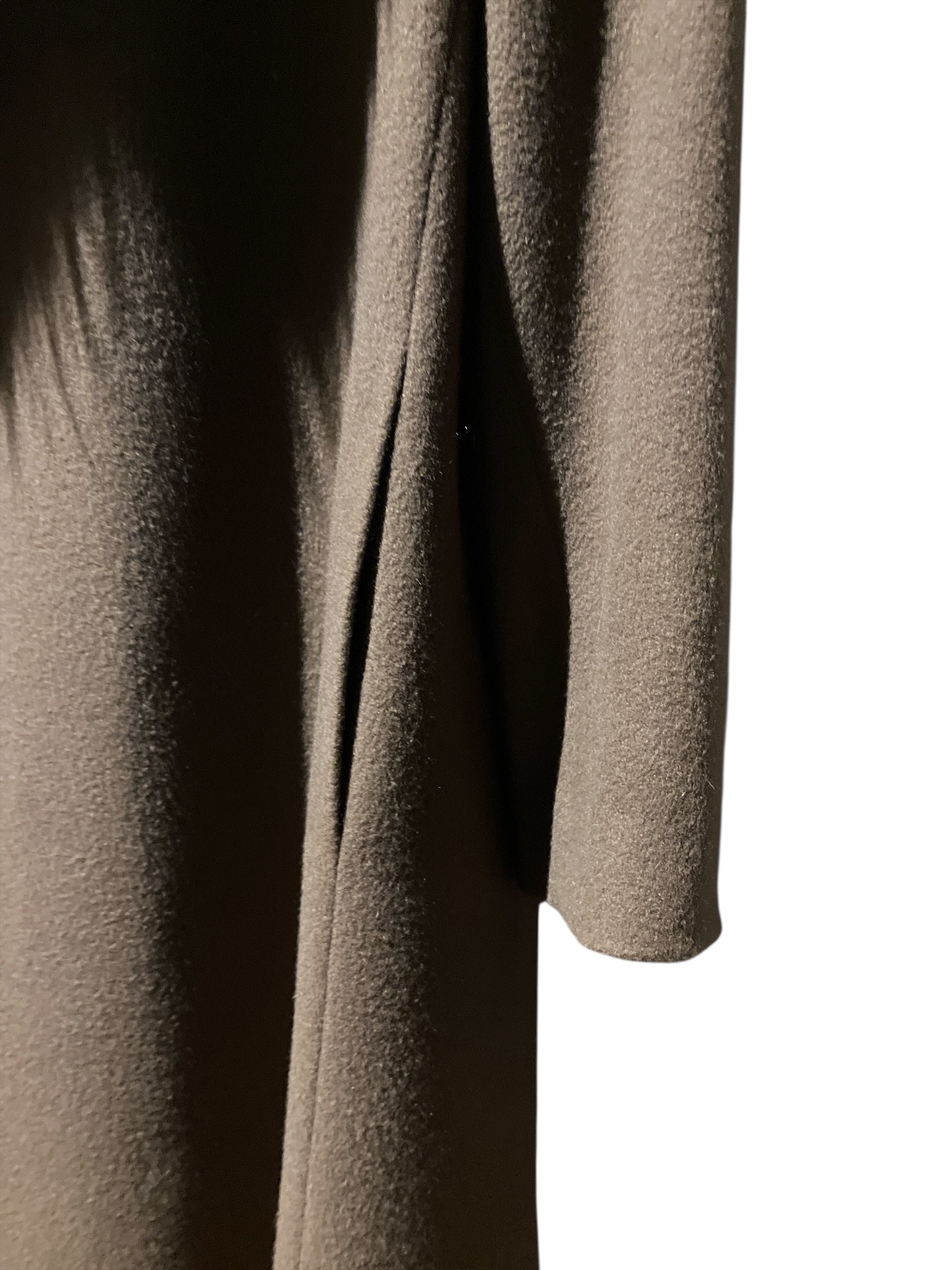 Vintage Cashmere Wool Fur Coat