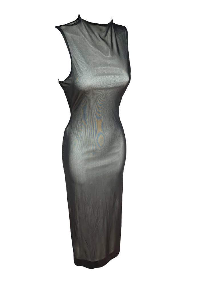 Vintage 90s Sheer Bodycon Dress