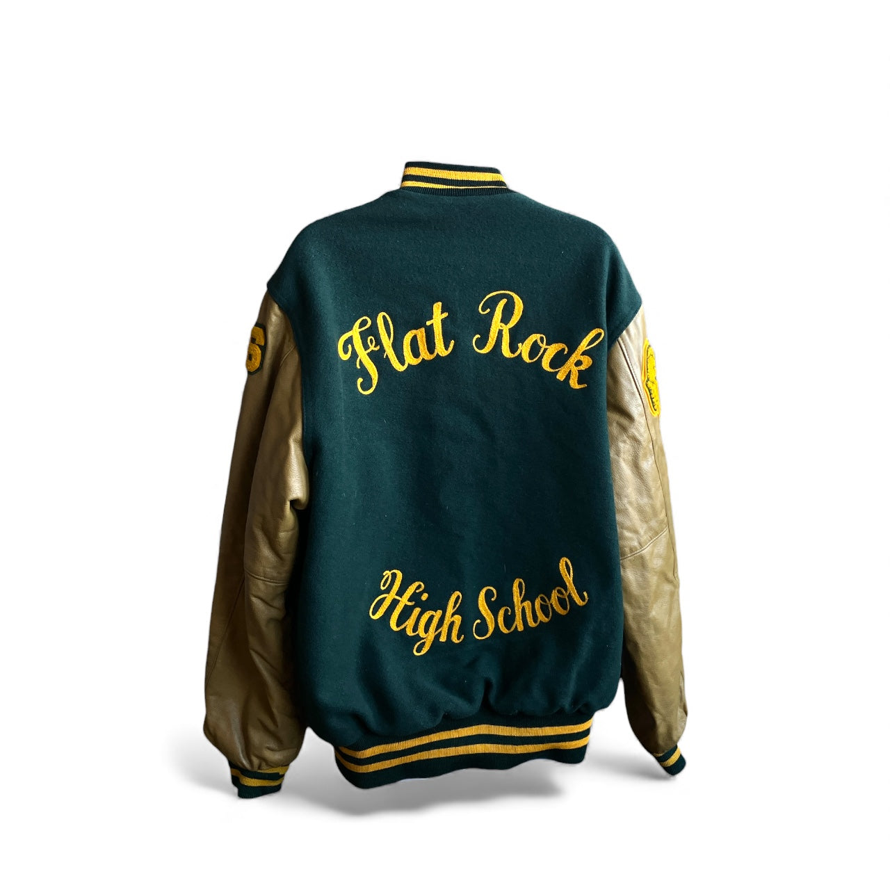 Vintage Flat Rock Leather Varsity Jacket