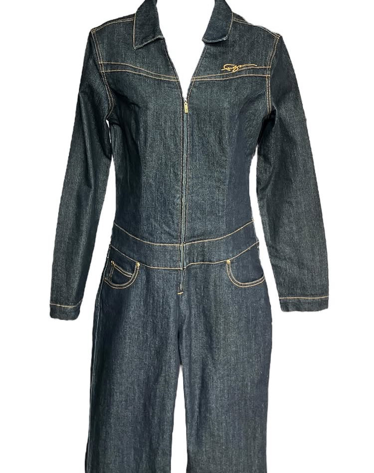 Vintage Y2K Fubu Denim Jumpsuit