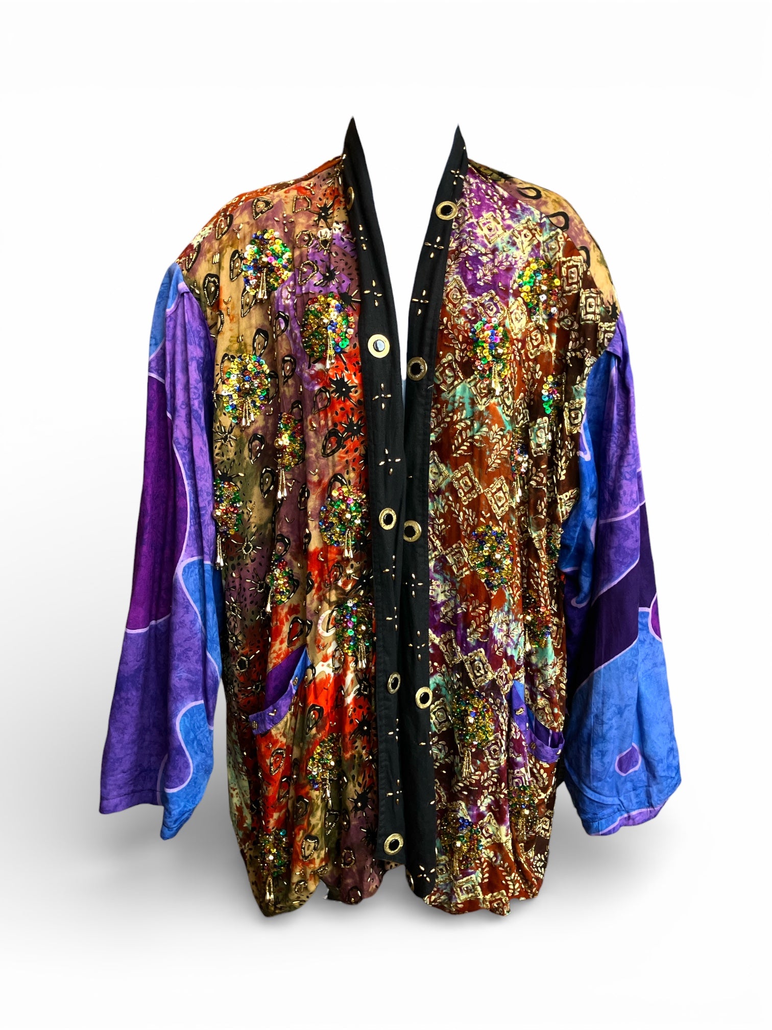 Vintage 1990s Sequins Beaded Blazer