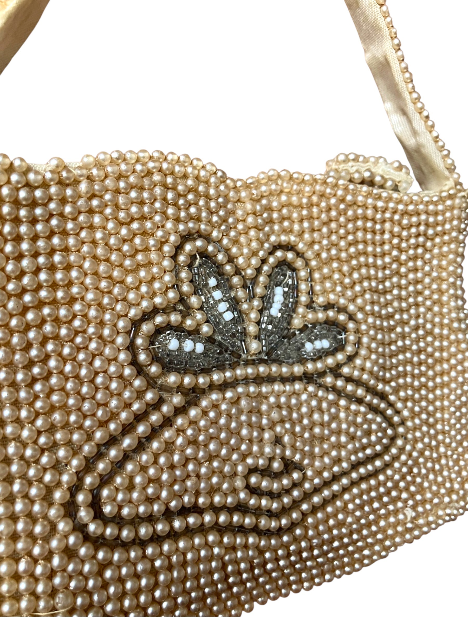 Vintage 1950s Beaded Mini Purse