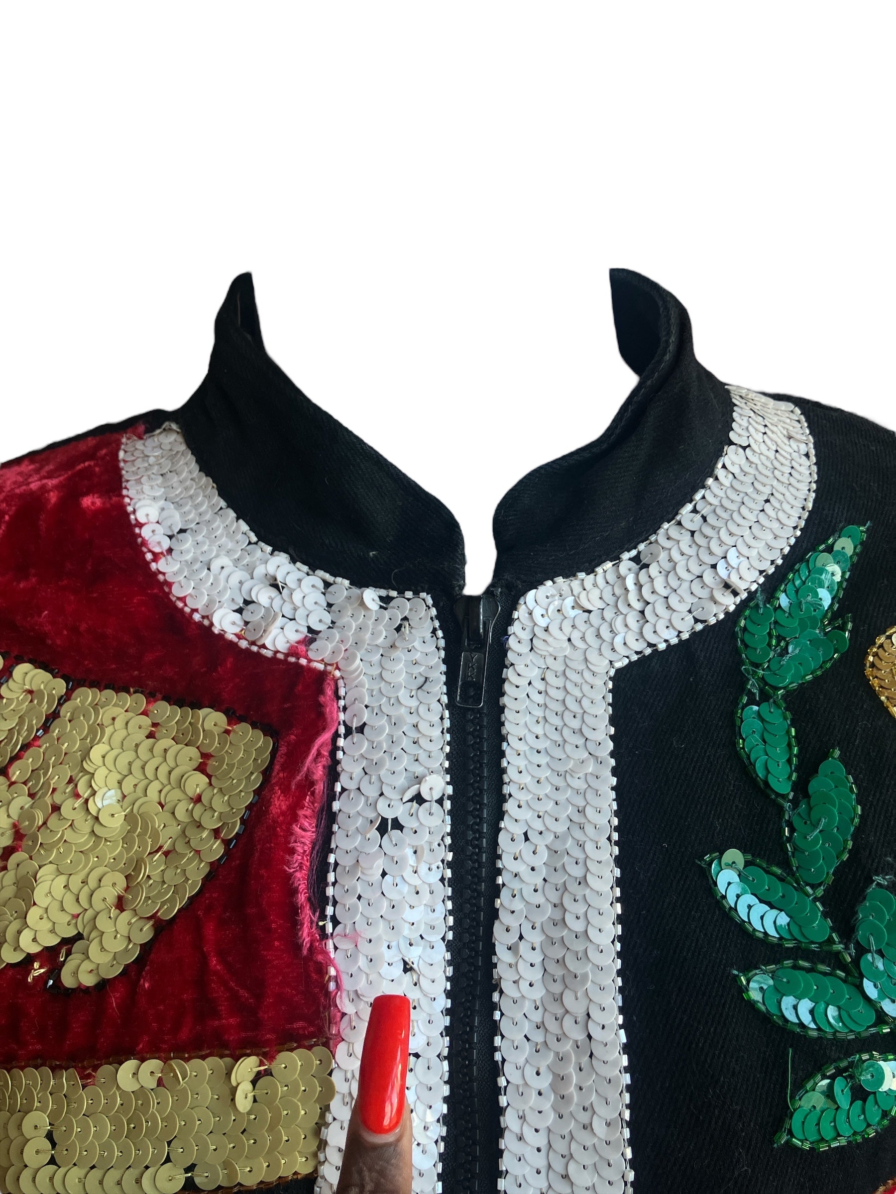 Vintage 1980s Rare Carducci Golf Sequined Jacket