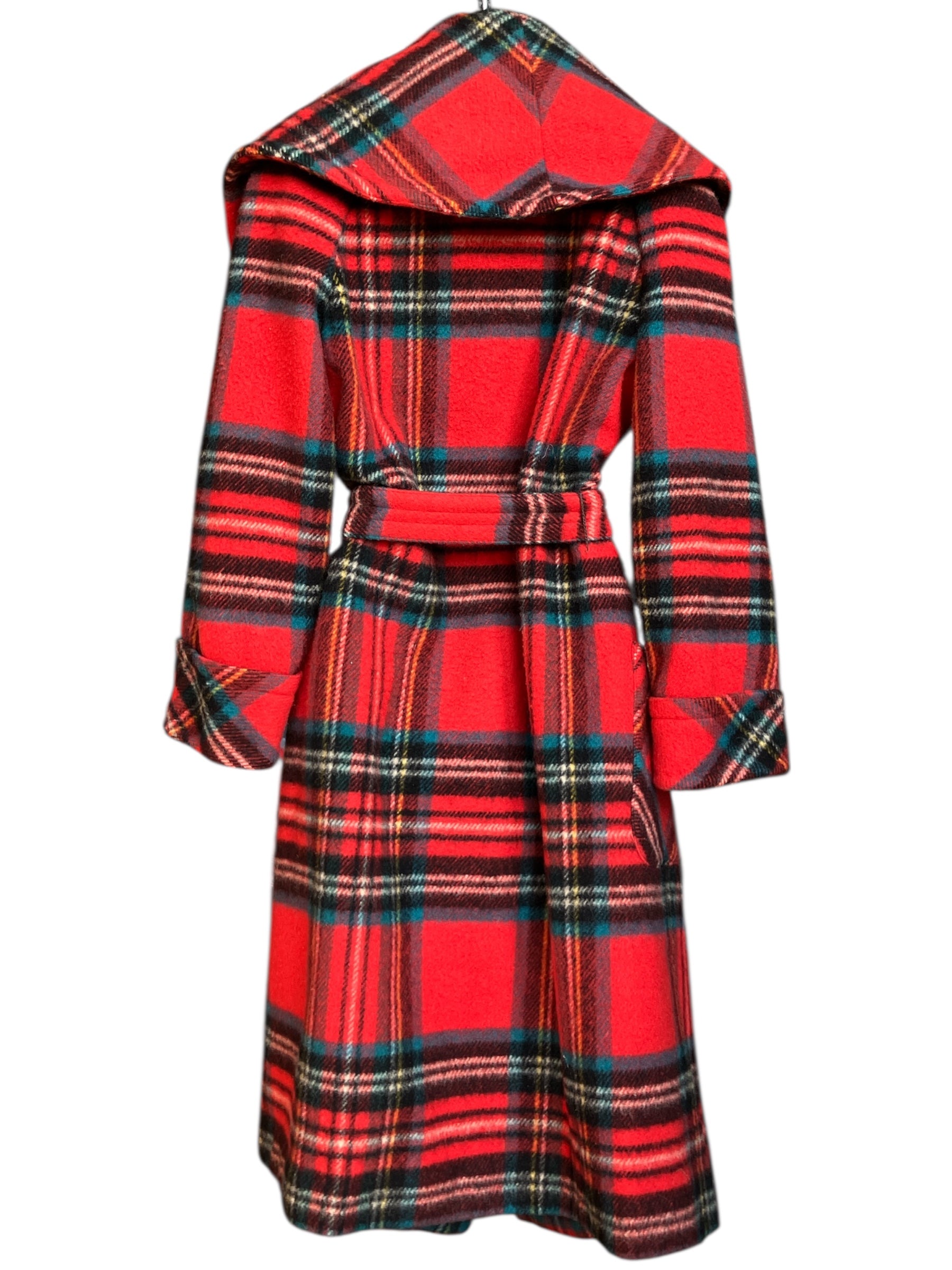 Vintage Wool Plaid Coat