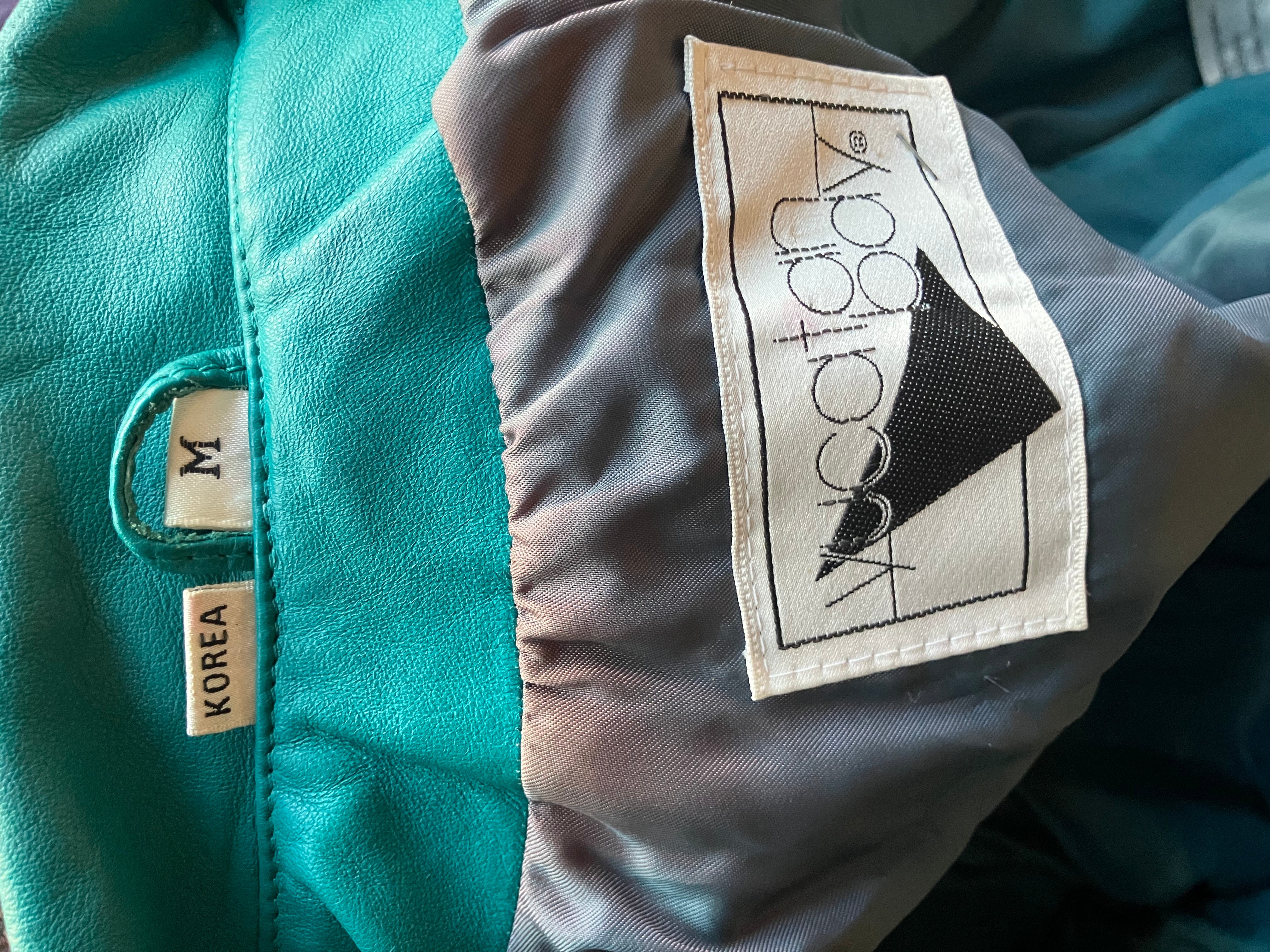 Vintage 1980s Rare Yucatán Bay Leather Cropped Jacket