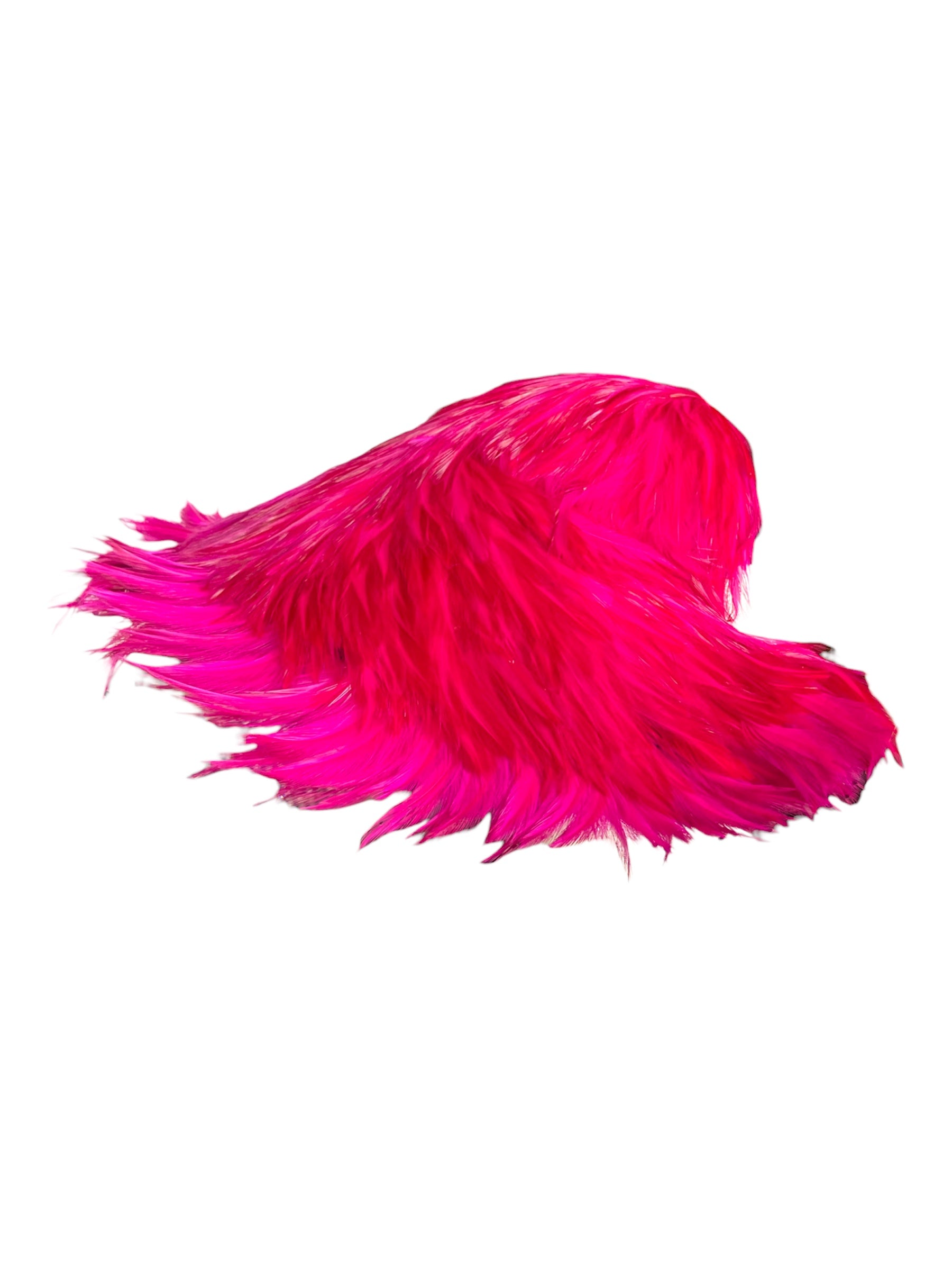 Vintage 1950s Jack McConnell Couture Rare Feather Rhinestone Halo Hat