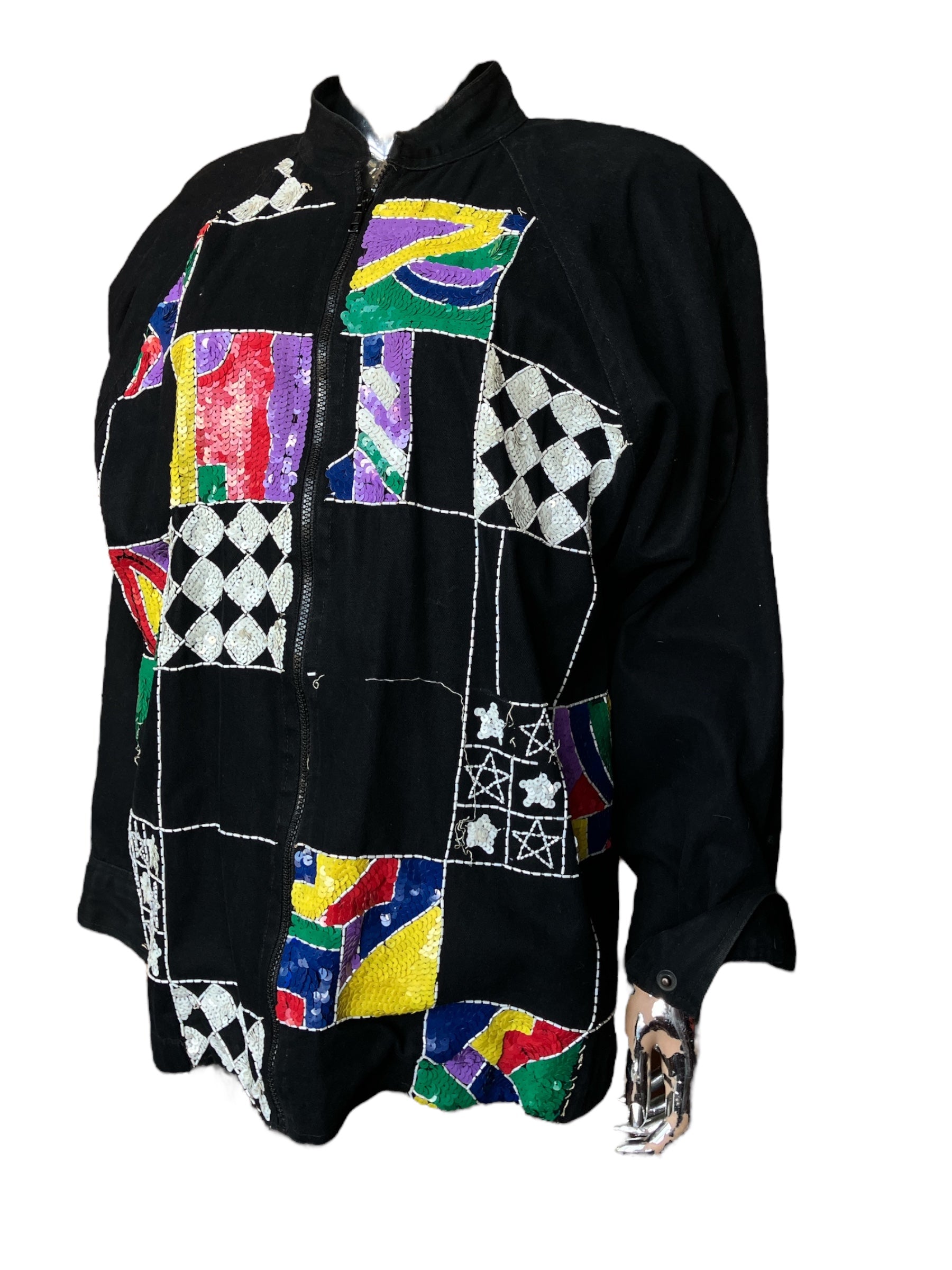 Vintage 1980s Modi Checkered Jacket