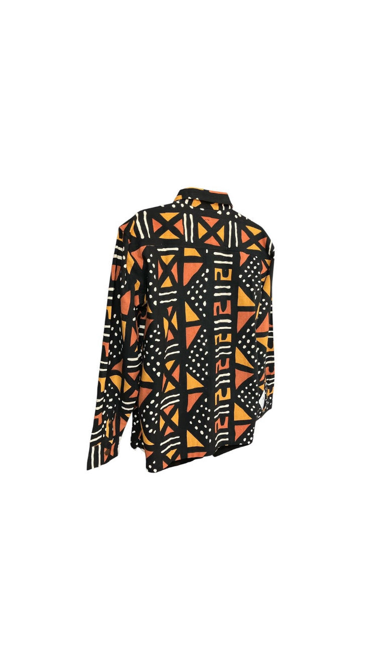 Vintage Mudcloth Mens Longsleeve