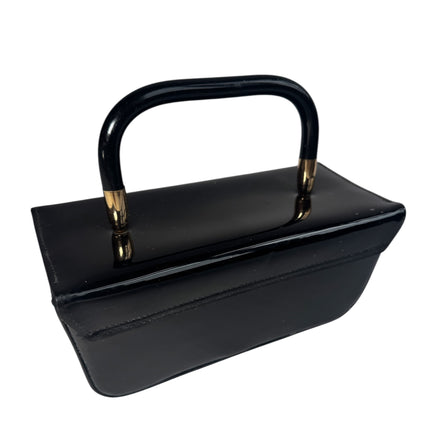 Vintage 1960s Black Patent Leather Purse
