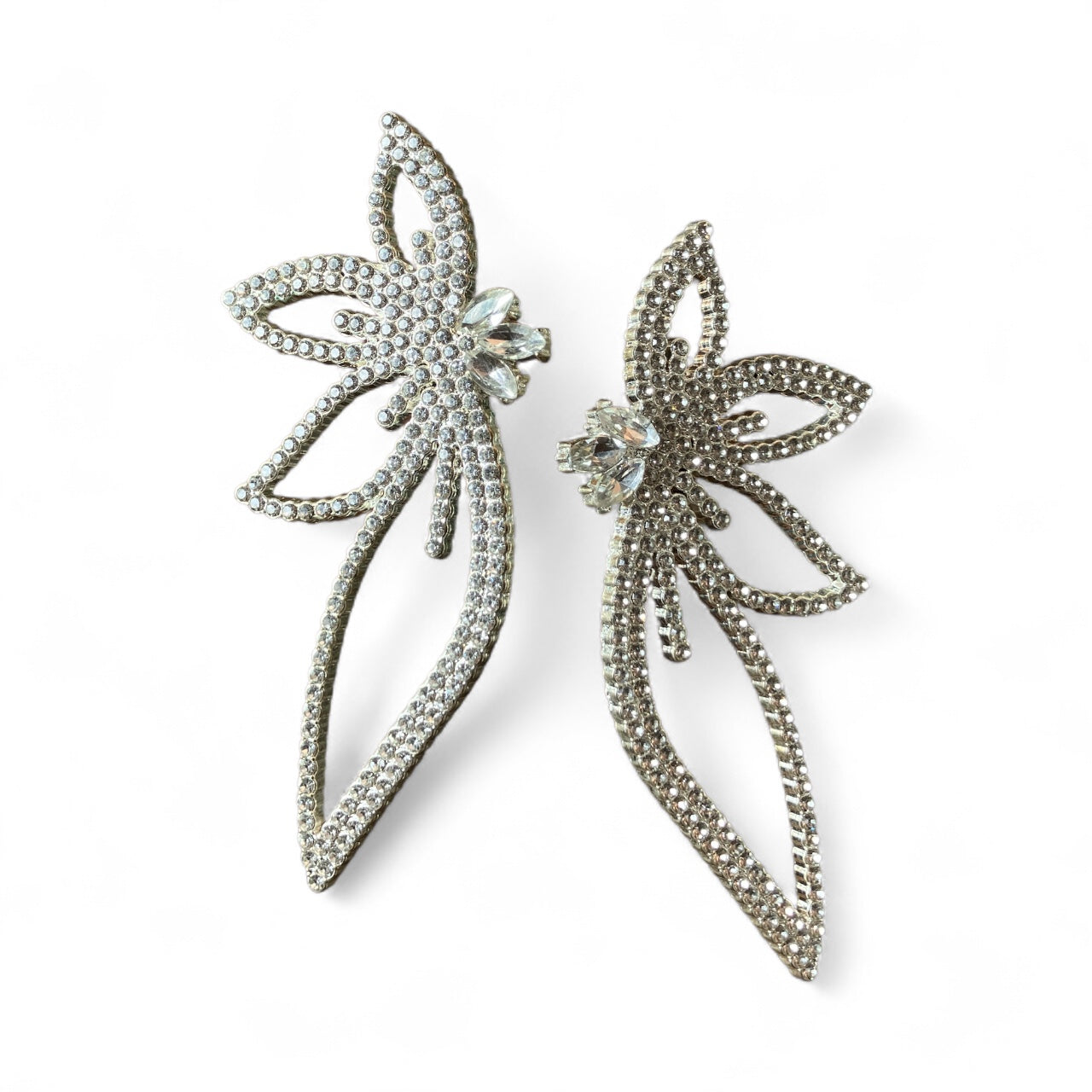 Rhinestone Butterfly Earrings