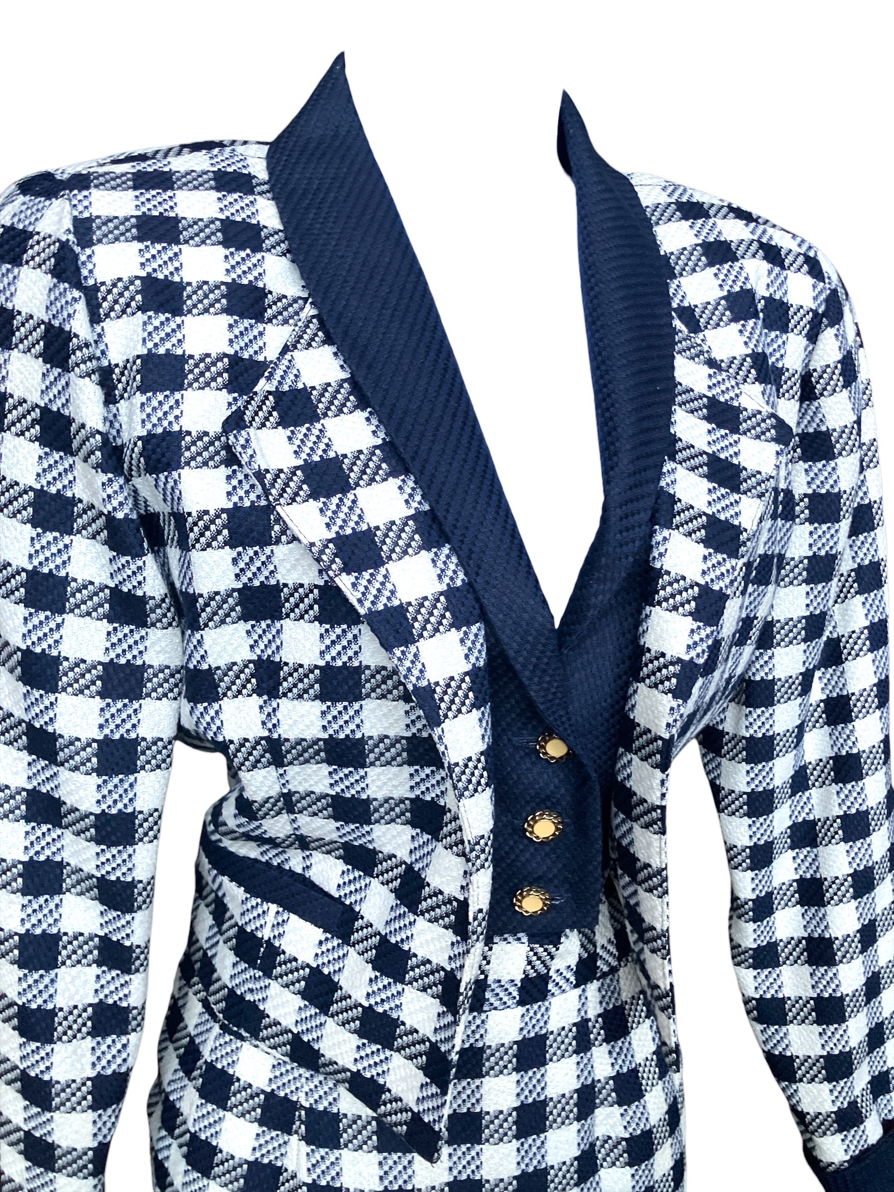 Vintage 1980s Houndstooth 2piece Set