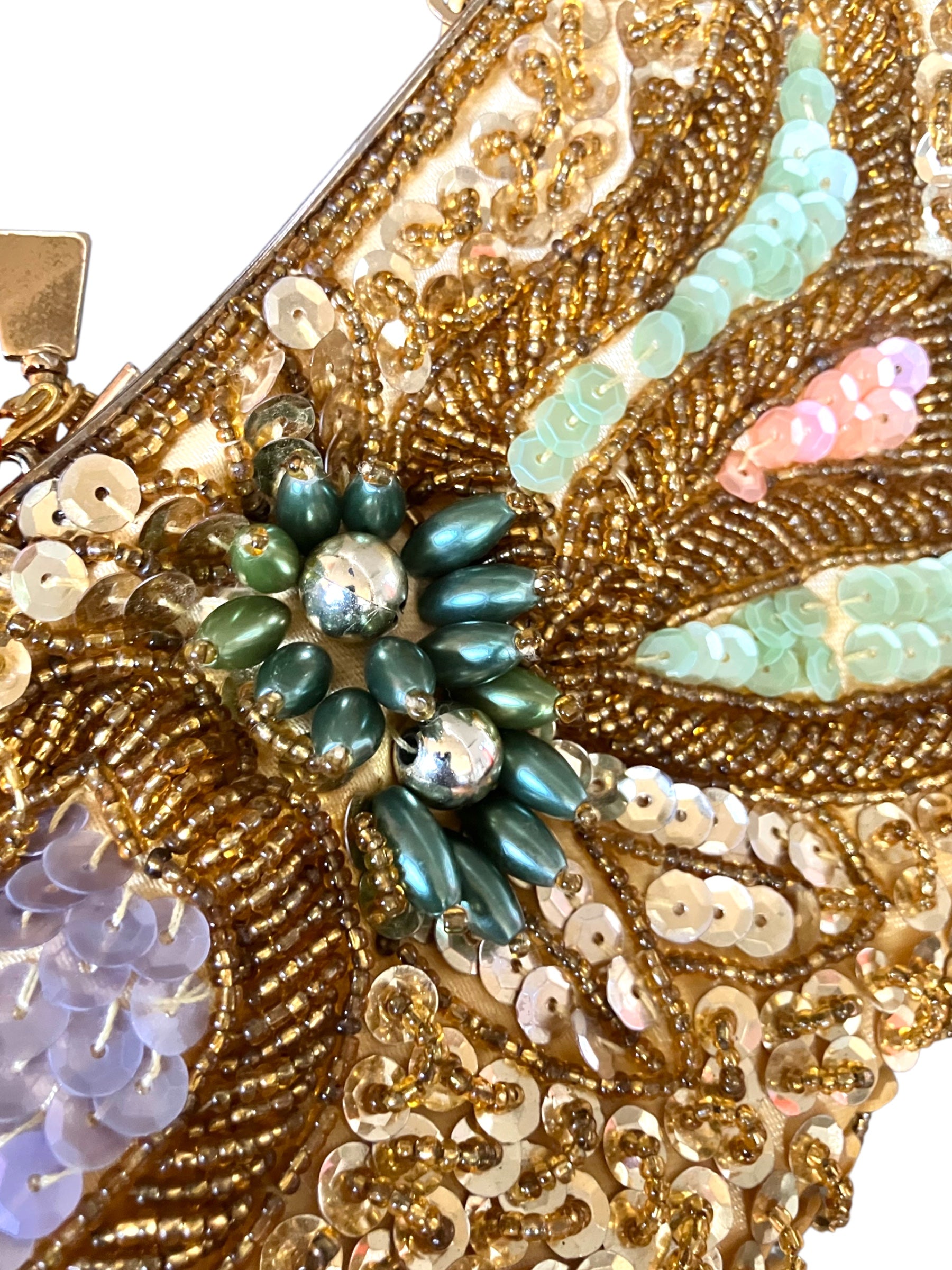 Vintage Euro Style Beaded Purse