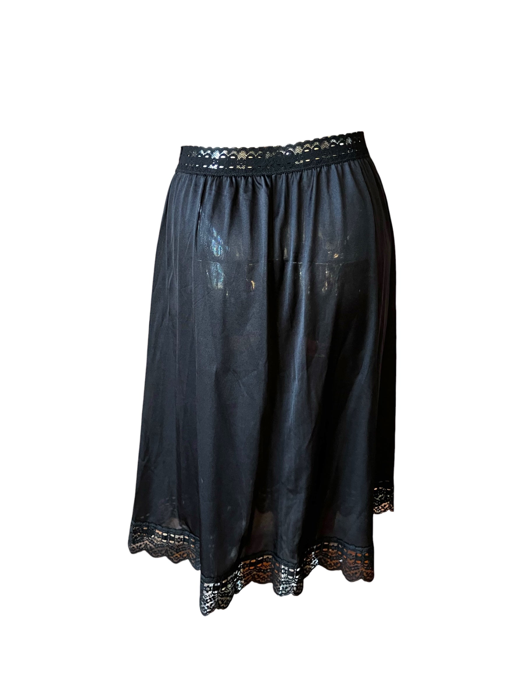 Vintage Black Lace Slip