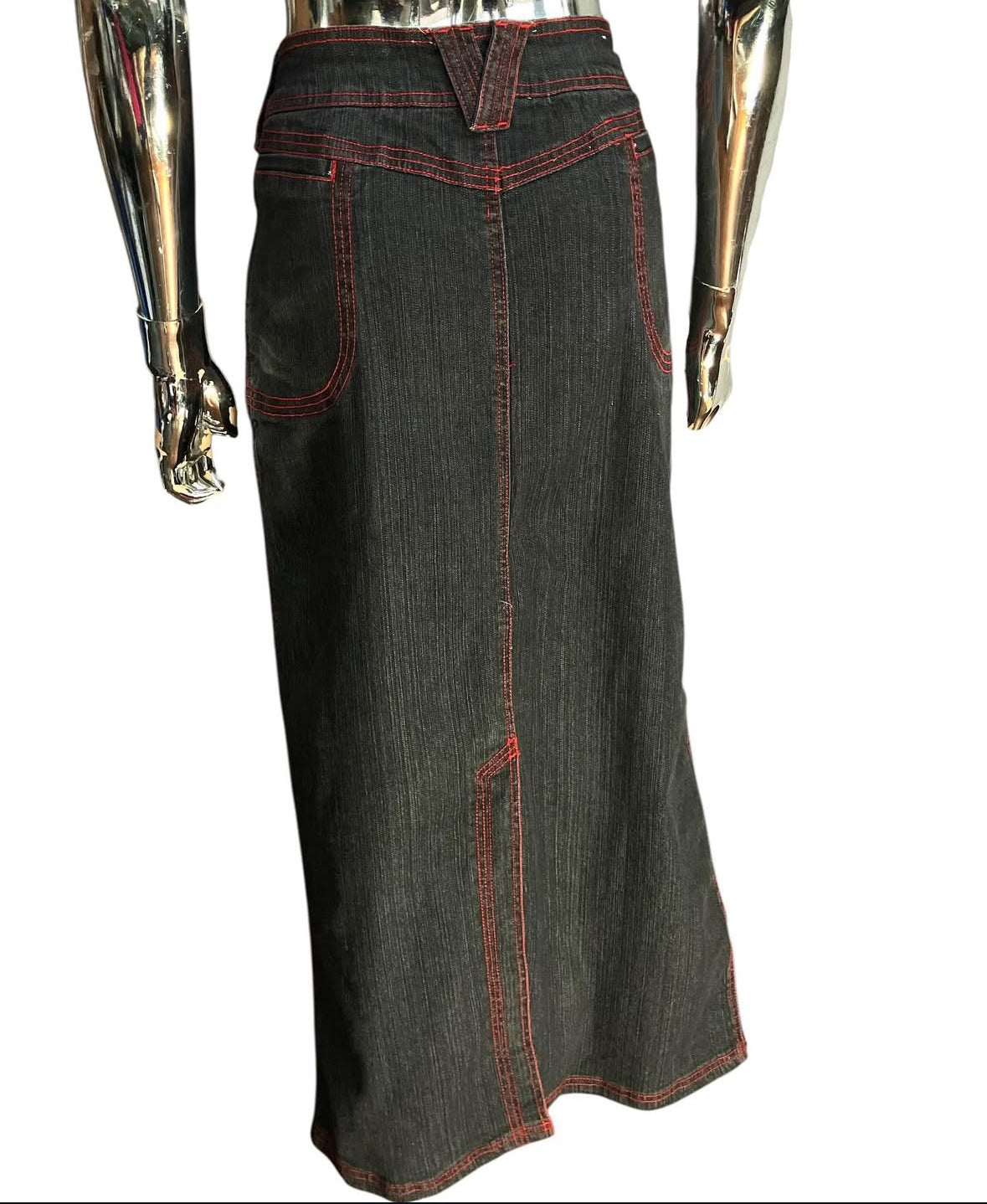 Vintage Y2K Long Denim Skirt