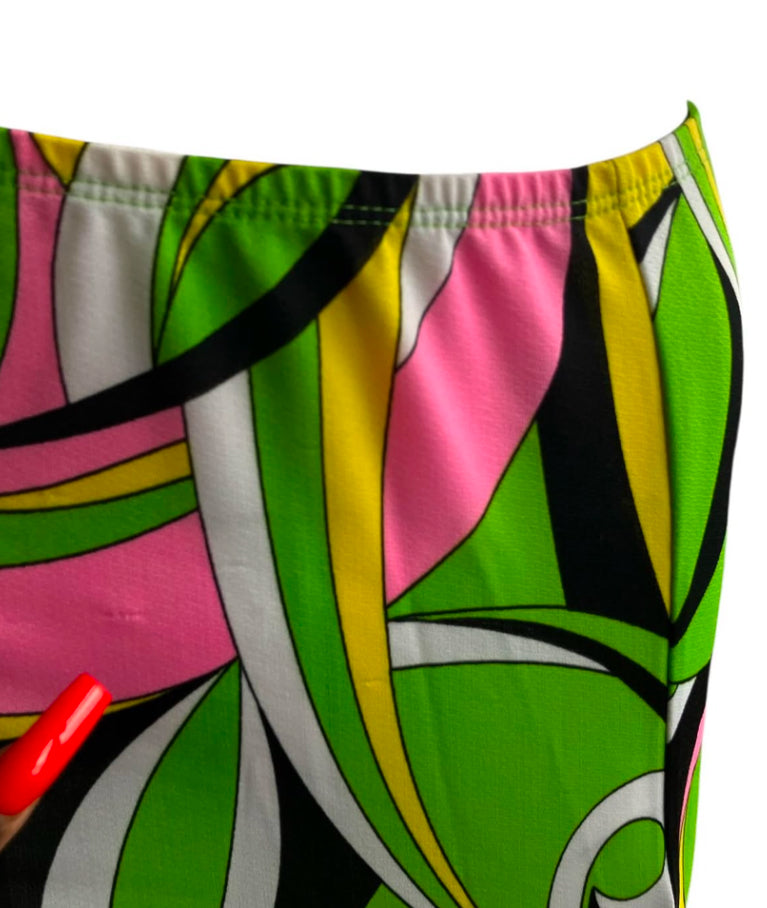 Vintage Y2K abstract printed Skirt