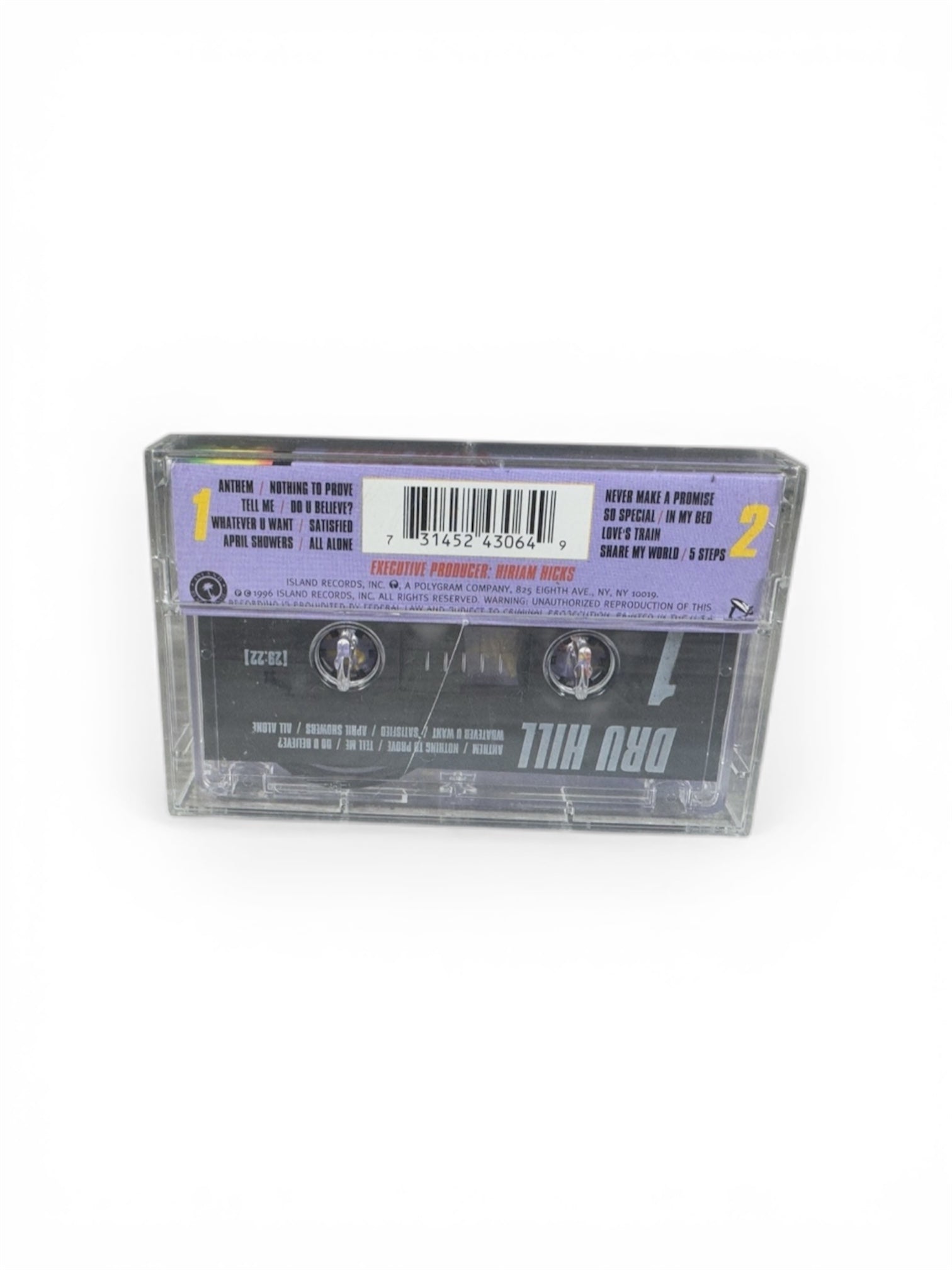 Vintage 1996 Dru Hill Cassette Tape