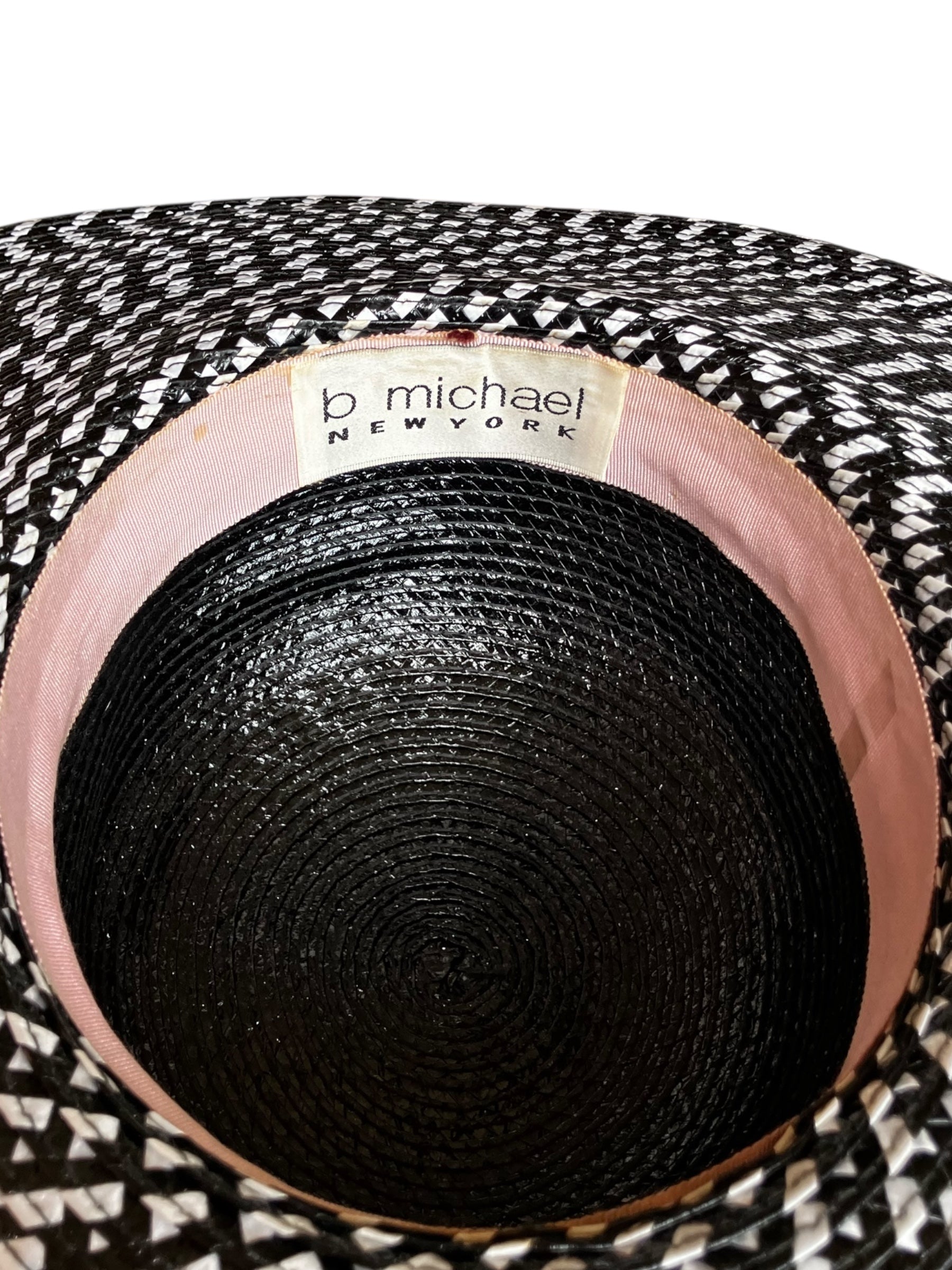 Vintage "B Michael" Oversized Straw Hat