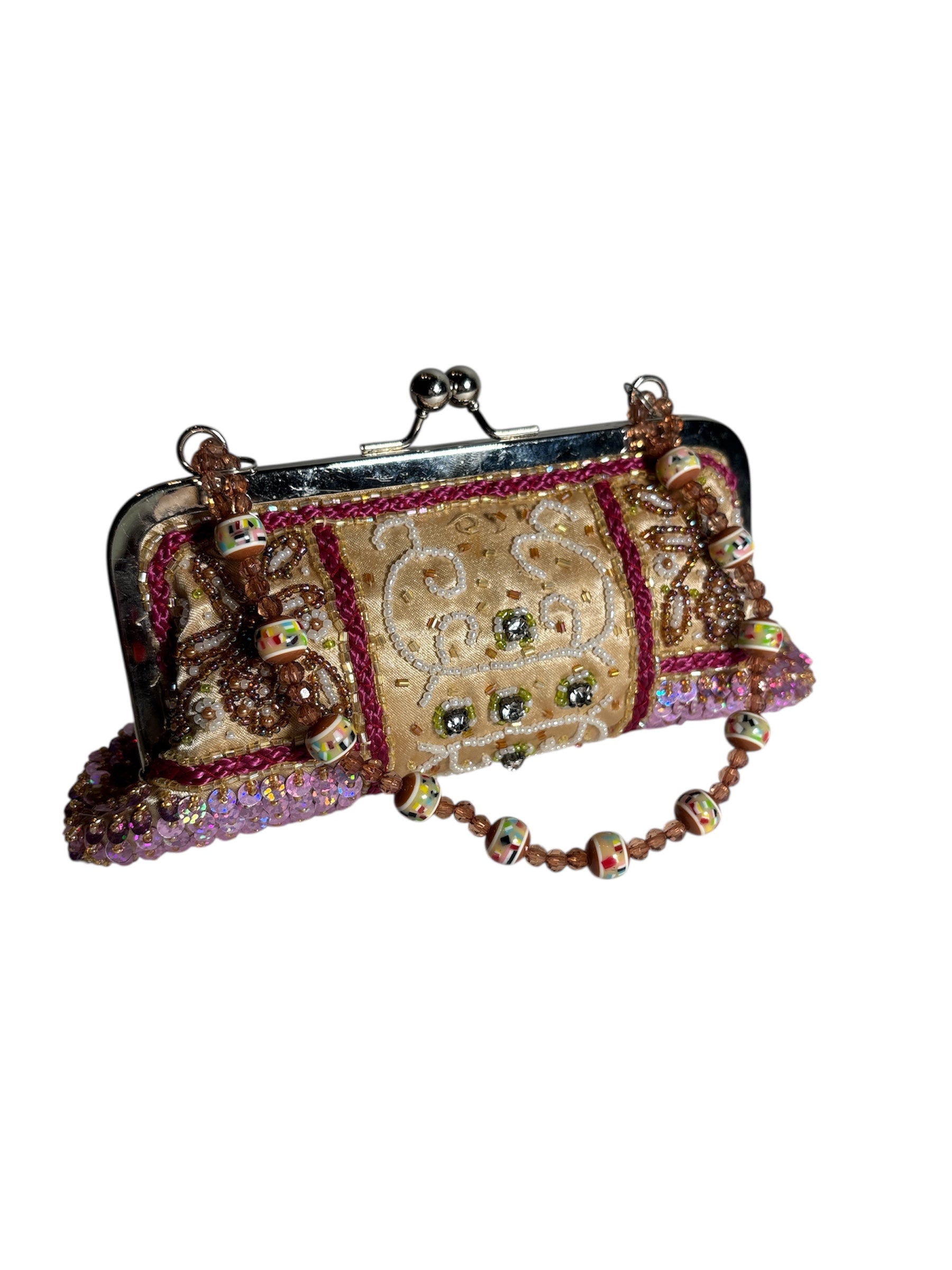 Vintage 1990s Mini Beaded Purse