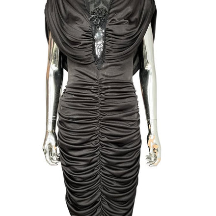 Vintage 1980s Ruched Sequined Dress