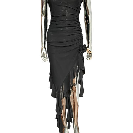 Vintage Y2K TubeTop High Split Dress