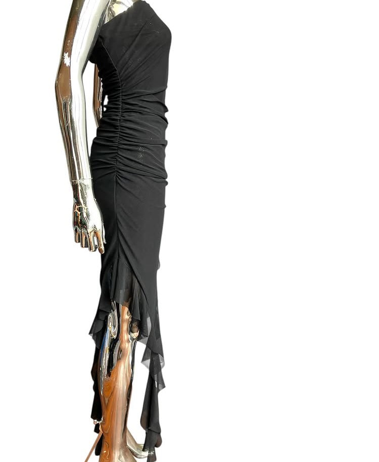 Vintage Y2K TubeTop High Split Dress