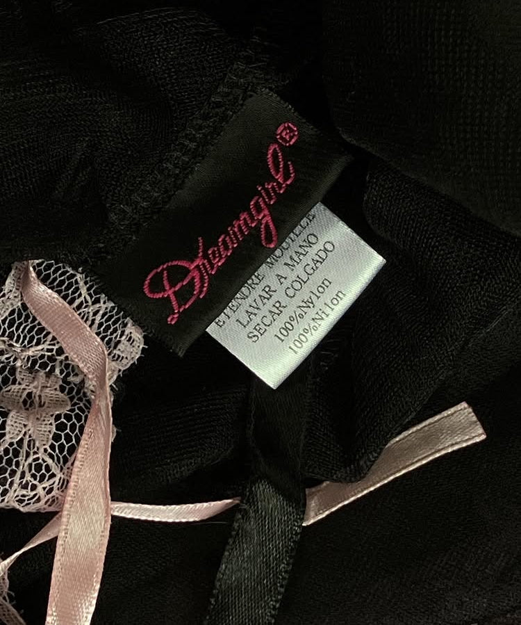 Vintage 1990s Sheer Pink Lingerie