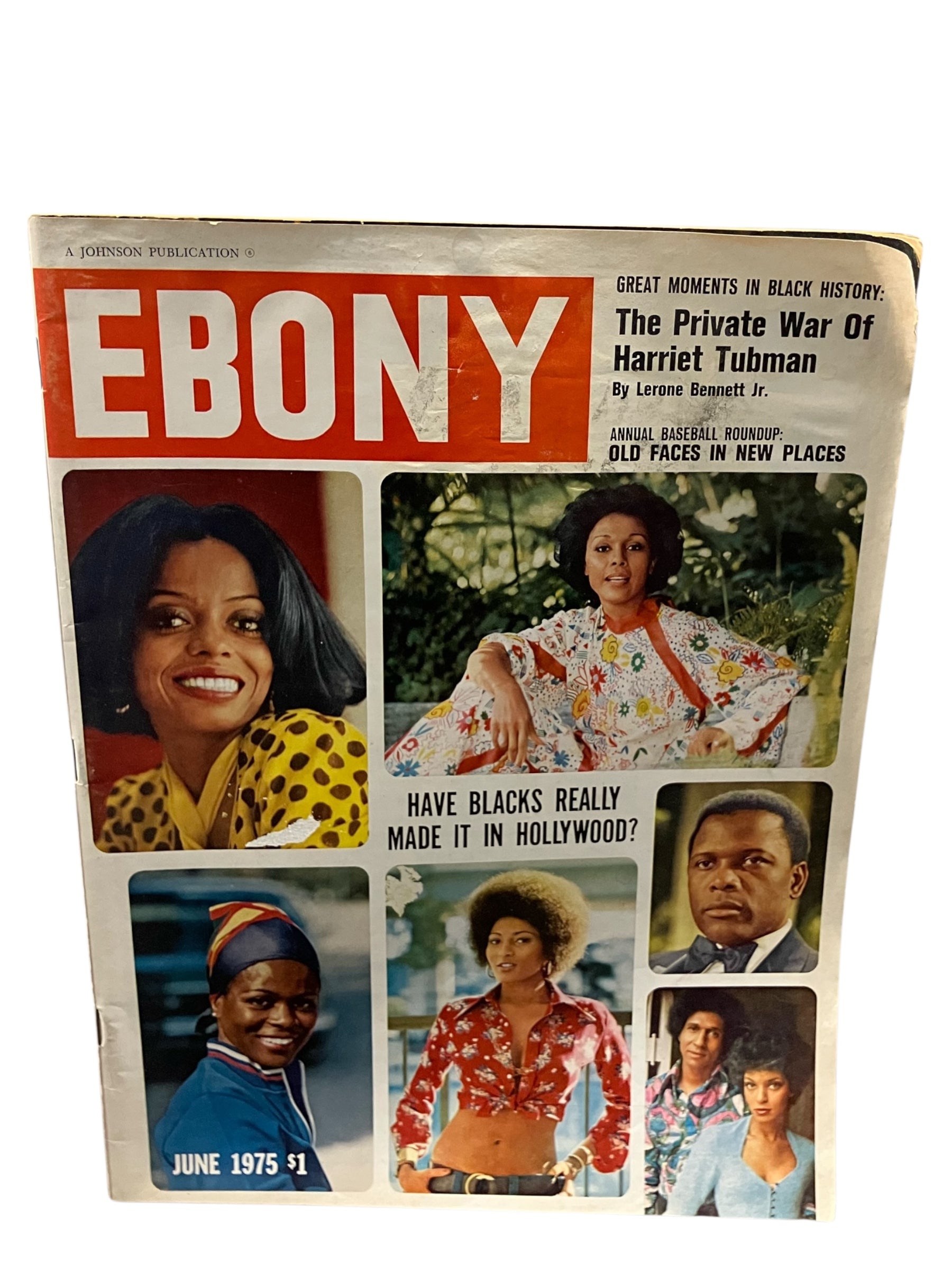 Vintage rare 1975 EBONY Oversized Magazine
